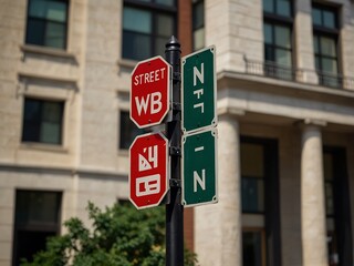 I Street NW and 18th NW street signs in Washington, DC.