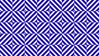 Blue flip diamond grid tiles striped seamless pattern for decoration