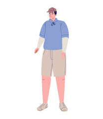 Obraz premium adult man wearing spring clothes