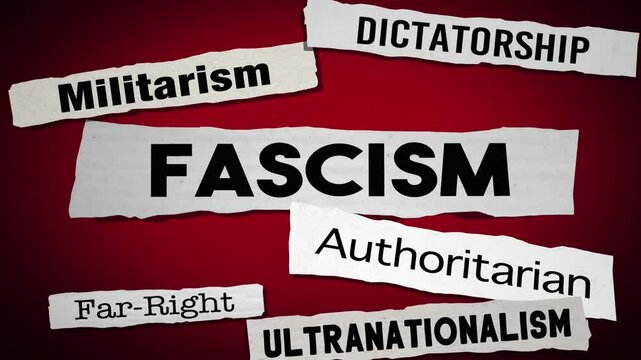 Fascism News Headlines Fascist Dictatorship Authoritarian Leader Political Violence 3d Animation