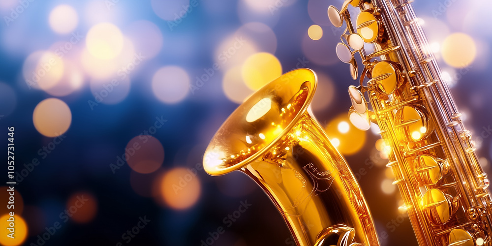 Poster notes from an array of instruments gracefully intertwine, creating a lively symphony of sound and co