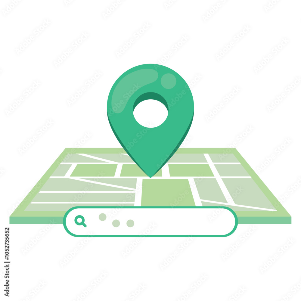 Poster map and navigation mark