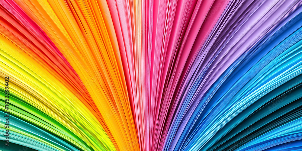 Poster colorful sheets blend seamlessly, creating a stunning visual display of unity and artistic expressio