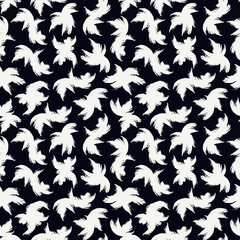 Paint brush ethnic ornament. Seamless pattern. Embroidery background. Hand drawn tribal wallpaper. Ethnical image. Tribe motif. Ancient mosaic. Digital paper. Web design. Textile print. Vector work