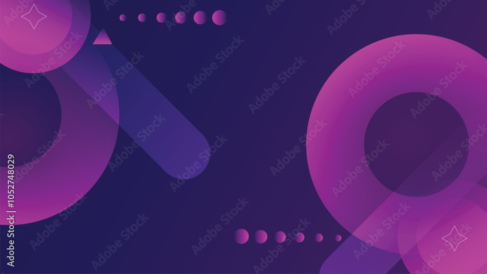 Fototapete abstract color combination purple and pink background. circle gradient with space text