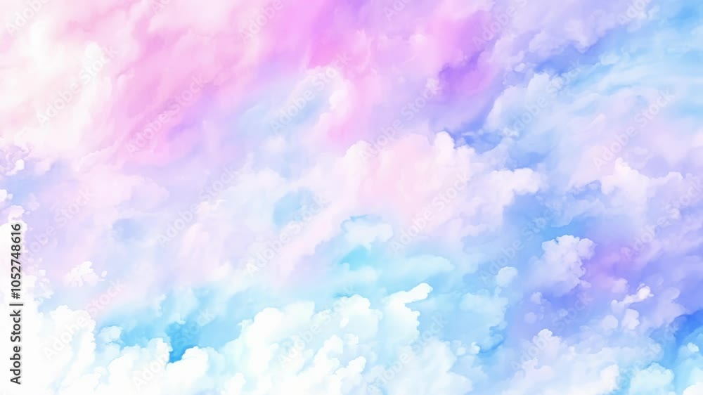 Aufkleber soft pastel hues of pink. blue. and purple blend seamlessly in this dreamy. ethereal cloudscape. the