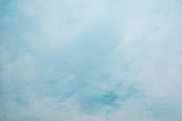 Painted blue sky feel background