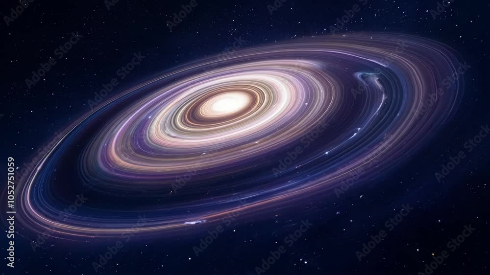 Aufkleber Surreal transformations of a galaxy feature a glowing core and swirling arms, illustrating a captivating concept of space exploration and the mysteries of the universe