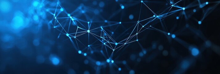 technology website banner blue colors, Generative Ai 