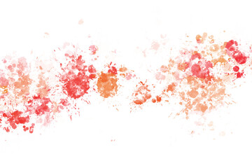 Red paint splash gradient to orange color transparent high quality wallpaper