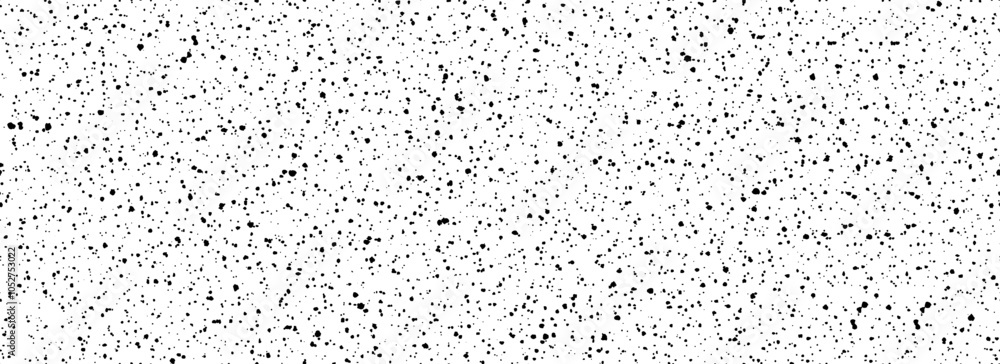Poster black and white dirty dotted seamless pattern. grunge sprinkles, particles, dust and splashes wallpa