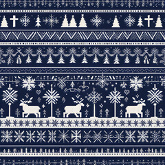 seamless christmas sweater pattern