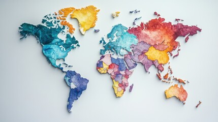 A world map highlighting countries involved in a large international loan deal.