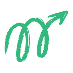 spiral arrow green © Jemastock