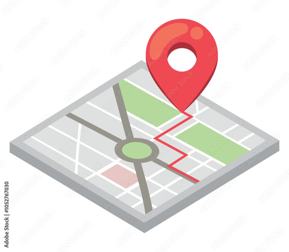 Poster map and navigation gps tracker