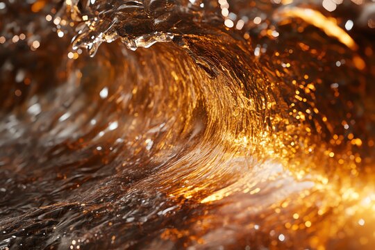 Flux dor&eacute; et &eacute;tincelant
