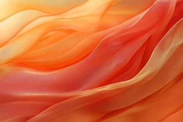 Obraz premium Fond abstrait ondulé orange et corail dans un style élégant et minimaliste 