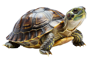 Fototapeta premium Turtle on Transparent Background. PNG.