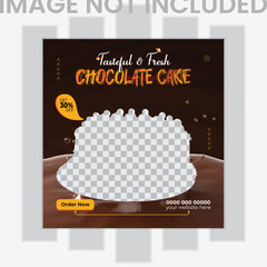 Super delicious food menu for social media post template