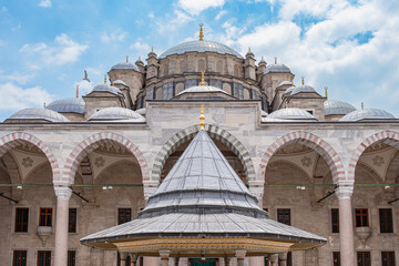 General view of the historical Fatih Mosque Complex.