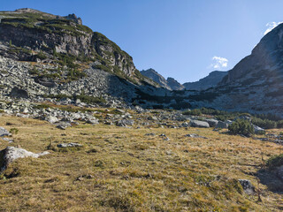 Landscape of Rila Mountain near Malyovitsa and Orlovets peaks, Bulgaria