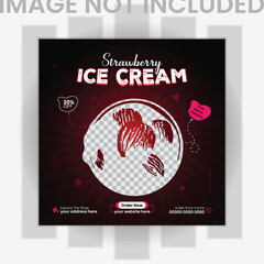 Super delicious food menu for social media post template