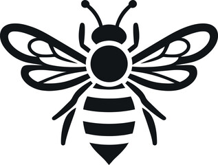 Obraz premium Bee Silhouette Icon