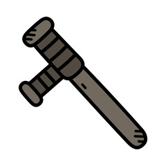Baton Doodle Illustration