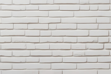 Fototapeta premium white brick wall, masonry pattern of painted stone and concrete