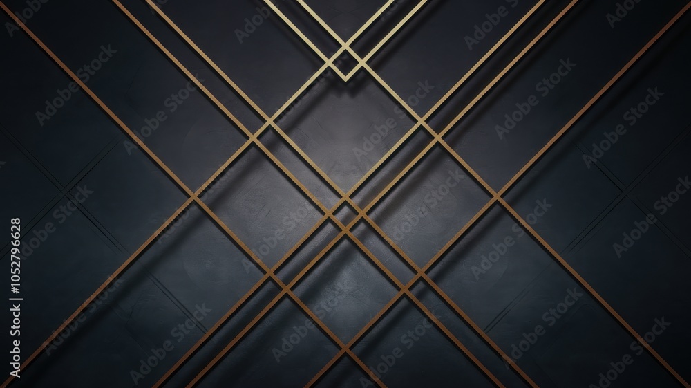 Poster abstract lines with a sophisticated design on a dark background.