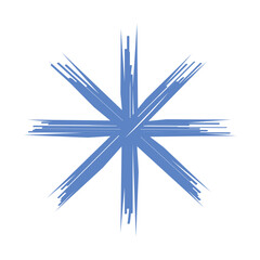 asterisk hand drawn shape