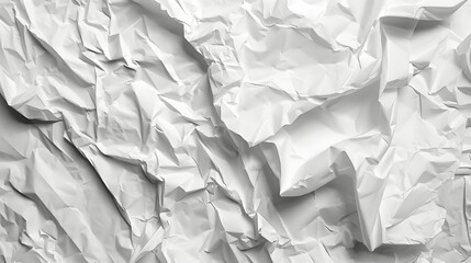 Obraz premium A background completely filled with crumpled white paper.