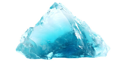 Obraz premium Isolated Iceberg on White Background,