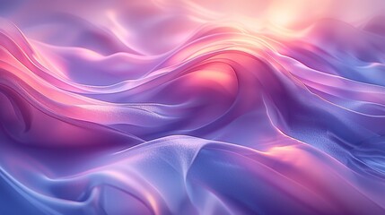 Obraz premium A soft, flowing fabric-like texture in pastel colors, evoking a serene atmosphere.