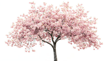 Obraz premium A tree covered in delicate pink cherry blossoms