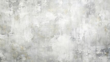 Obraz premium Panoramic textured grunge paint in white and grey abstract background