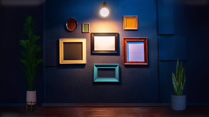 Empty frames at night