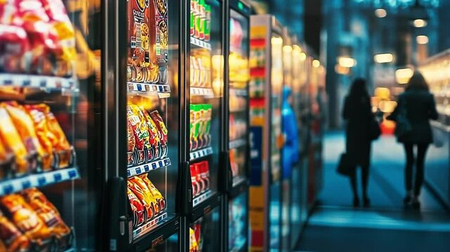 Vending Machine Selection at Evening