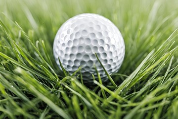 Fototapeta premium golf ball on green grass