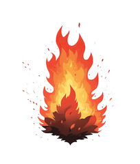 cartoon fire flame fires image hot flaming, black background