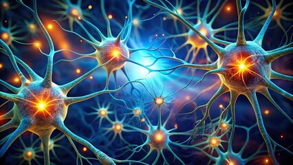 Fototapeta premium Photoreceptors in the retina responding to light