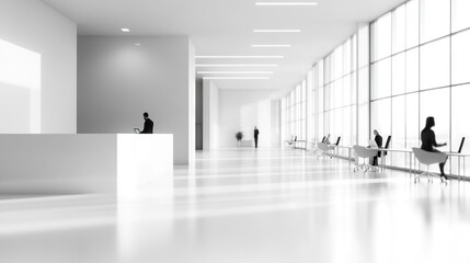 Obraz premium Office bokeh