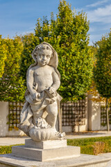 Bratislava, the capital of Slovakia cityscape. The churches and castle in the old city center