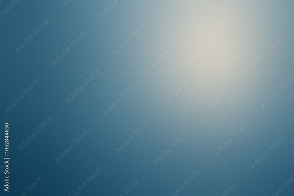 Poster a serene blue and gray gradient backdrop with noisy grain, creating an abstract atmosphere for creat