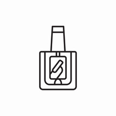 nail polish icon sign vector