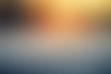 Obraz premium A blurry image of a yellow and blue background with a dark blue foreground. Noisy background with grain