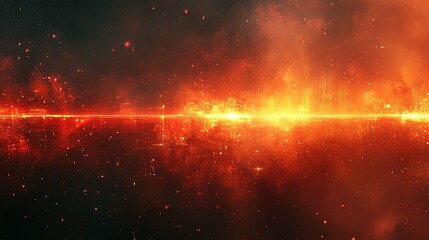 Fototapeta premium Abstract fiery background with glowing lights and textured surface