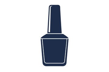  Nail polish bottle black simple icon isolated on white background
