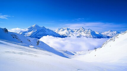 Fototapeta premium snow covered mountains