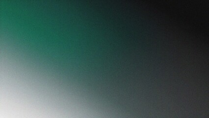Obraz premium Green grainy color gradient background, vibrant poster noise texture banner, cover header backdrop design